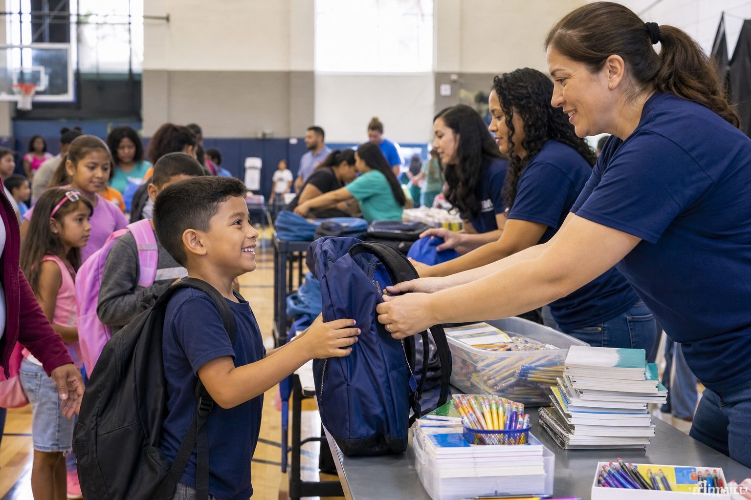 Back-to-school supply distribution